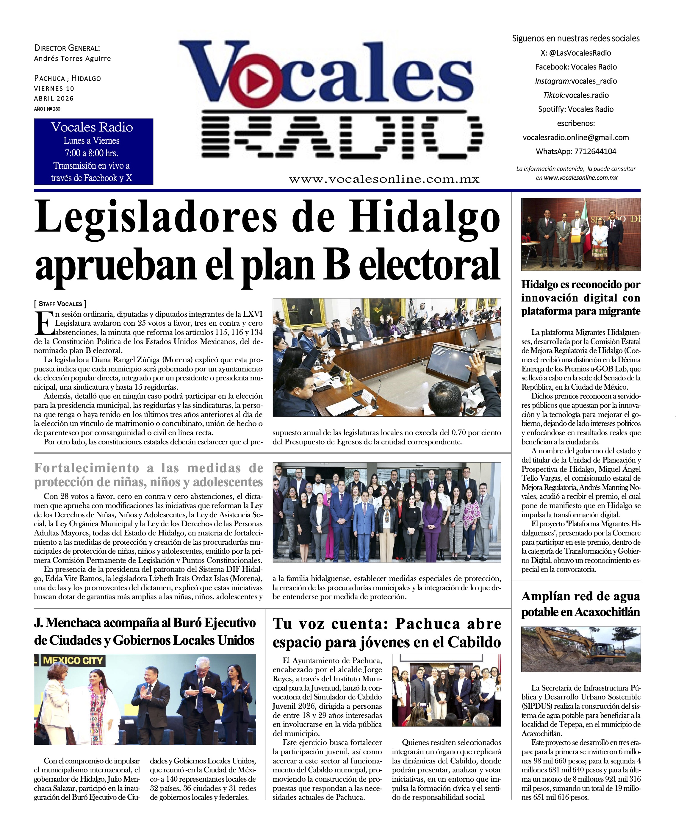 Viernes 10 de abril 2026