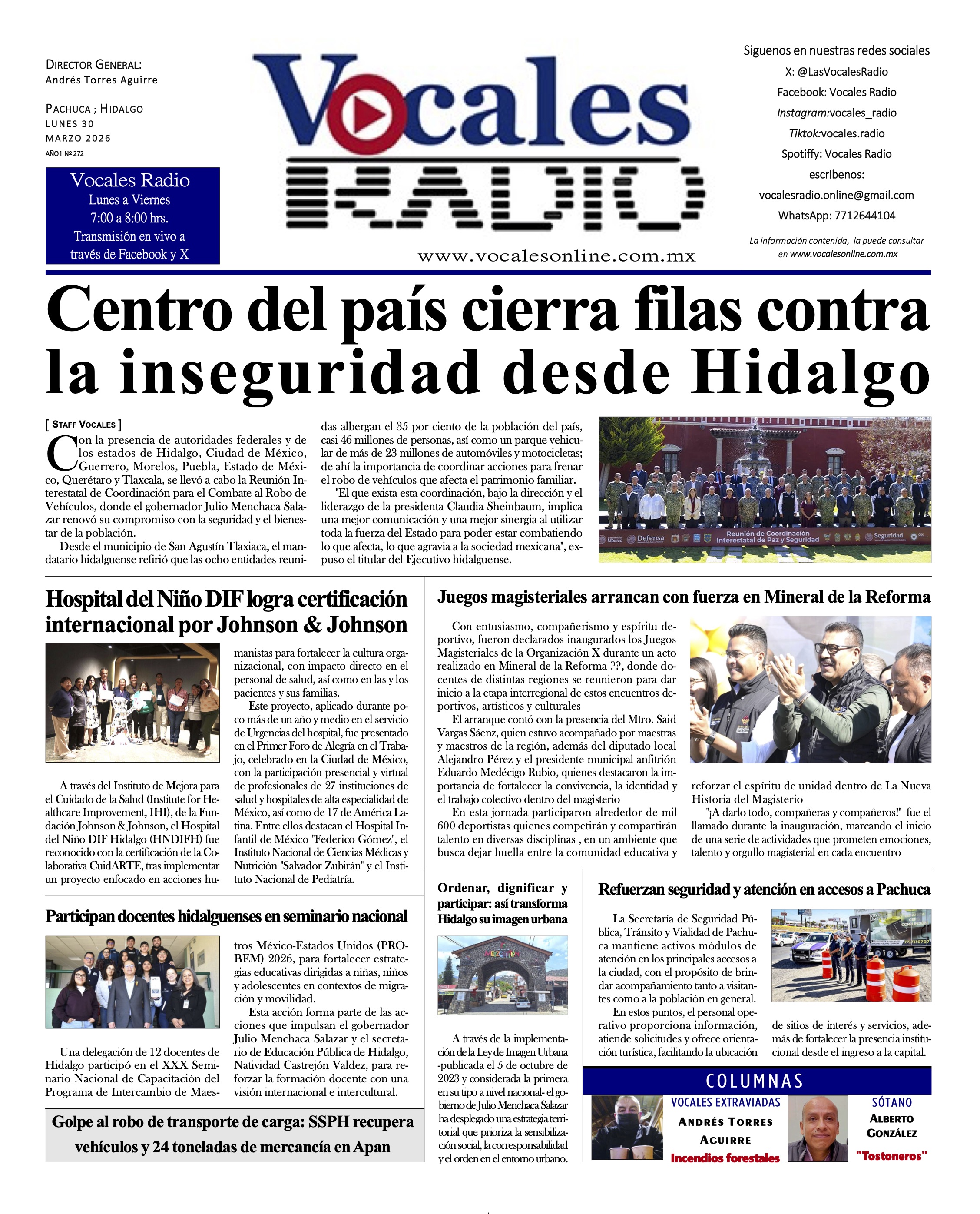 Lunes 30 de marzo 2026