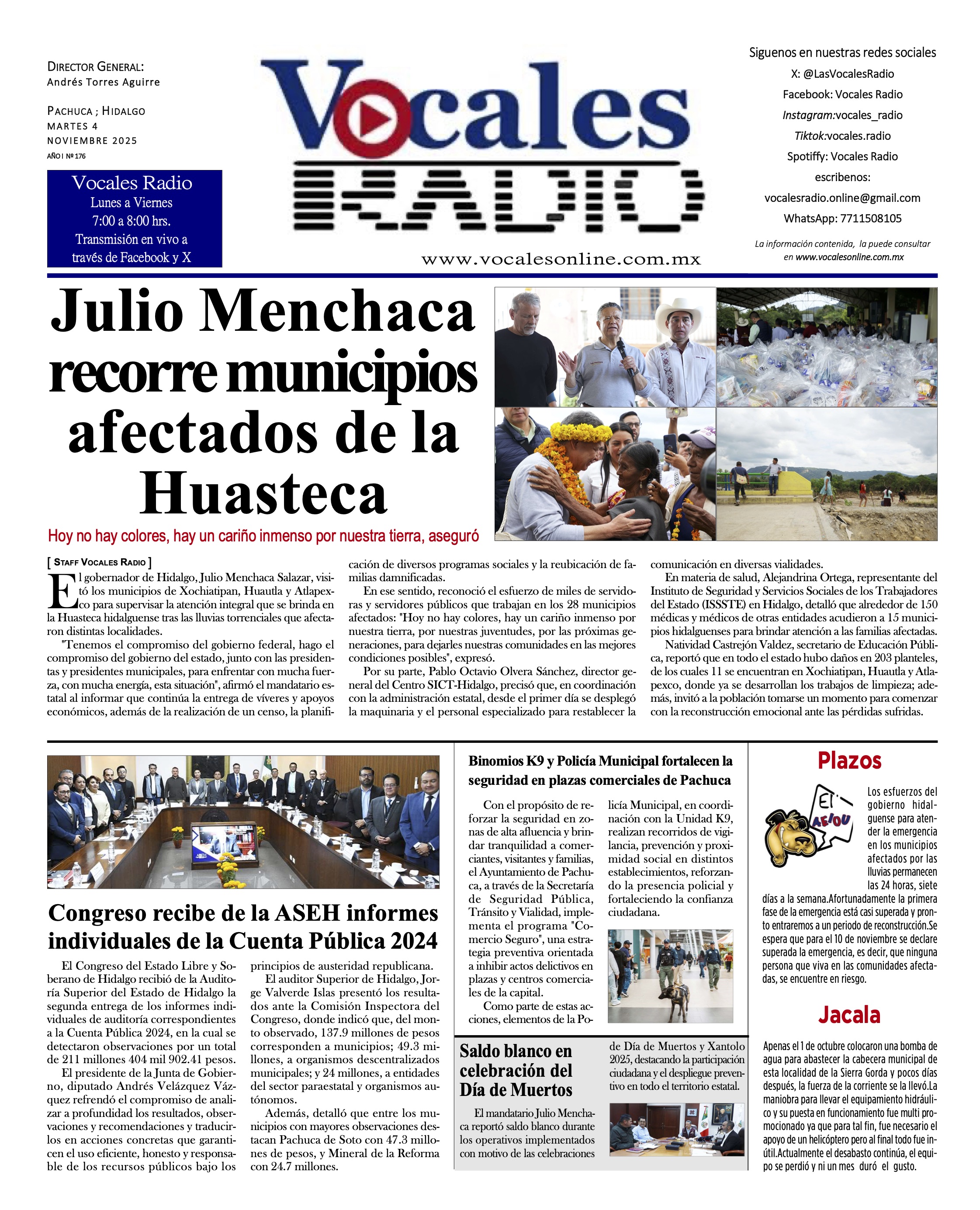 Martes 4 de noviembre  2025