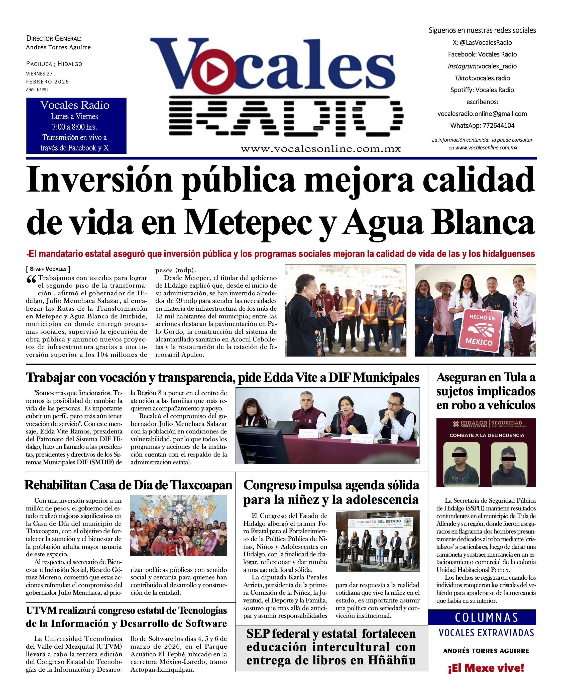 Viernes 27 de Febrero 2026