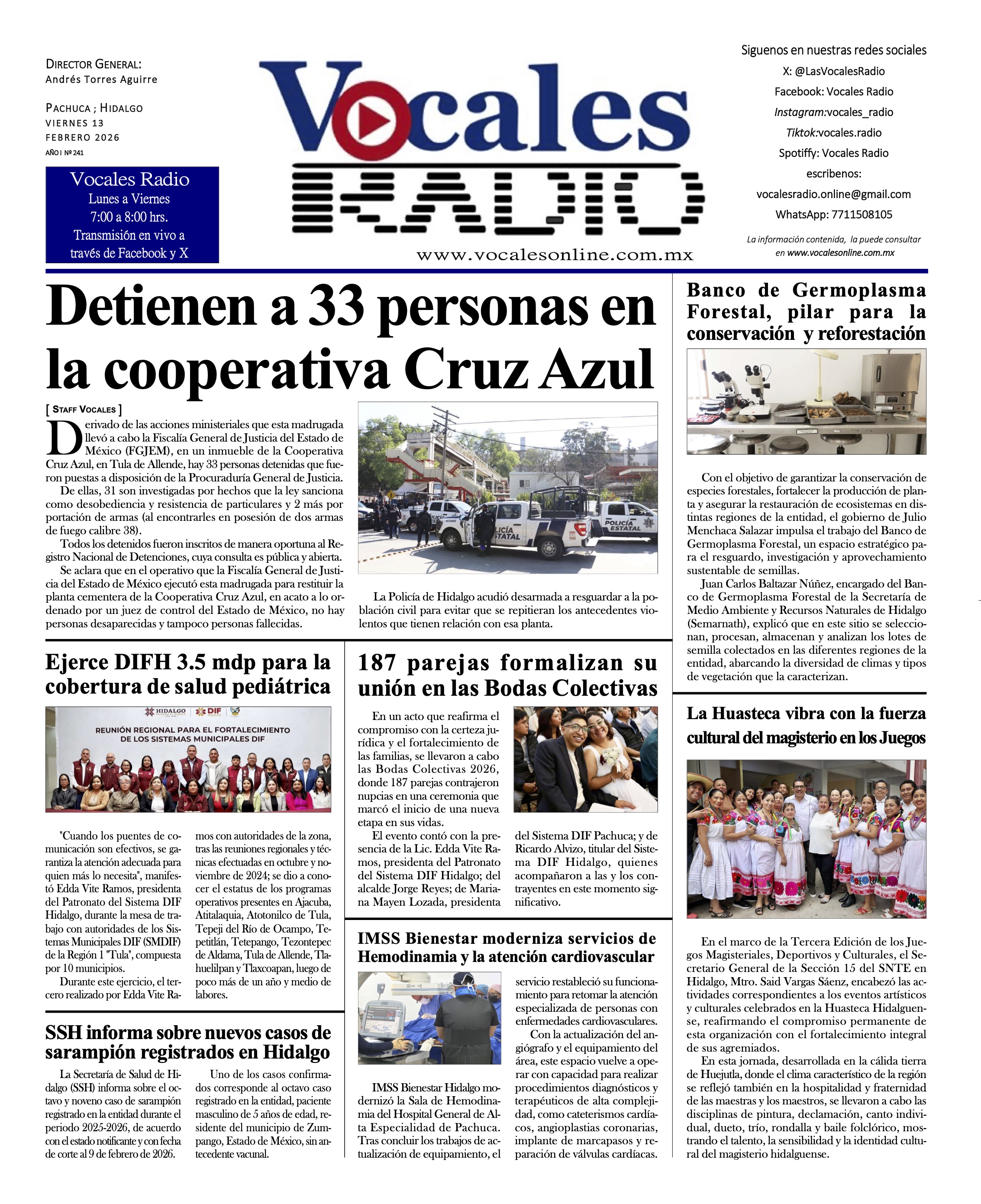 Viernes 13 de Febrero 2026