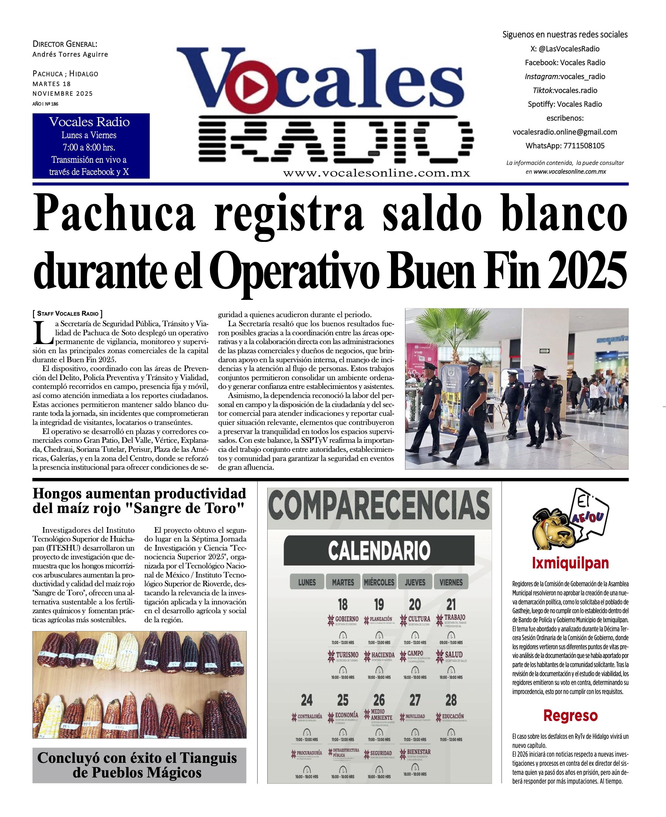 Martes 18 de noviembre  2025