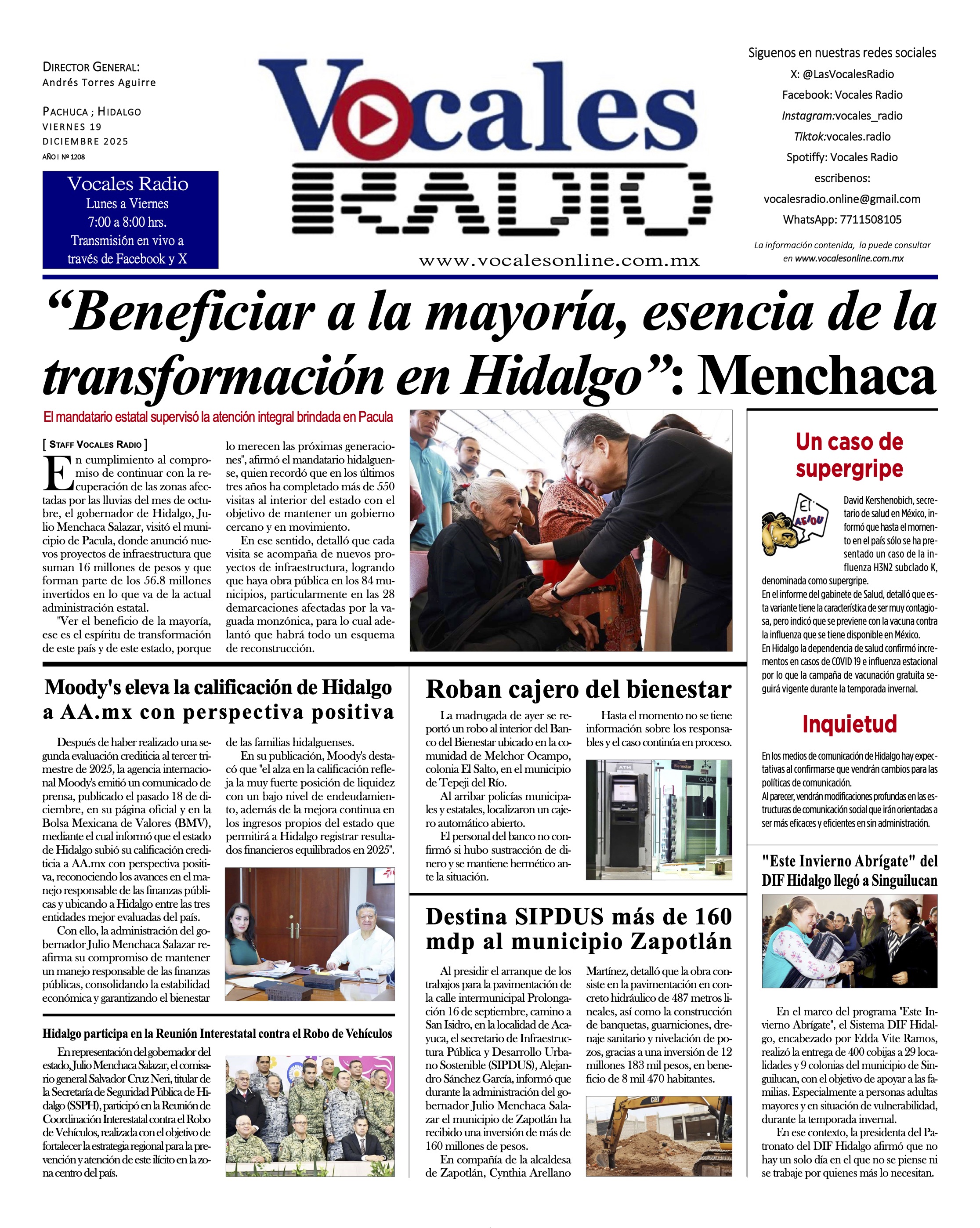 Viernes 19 de diciembre  2025