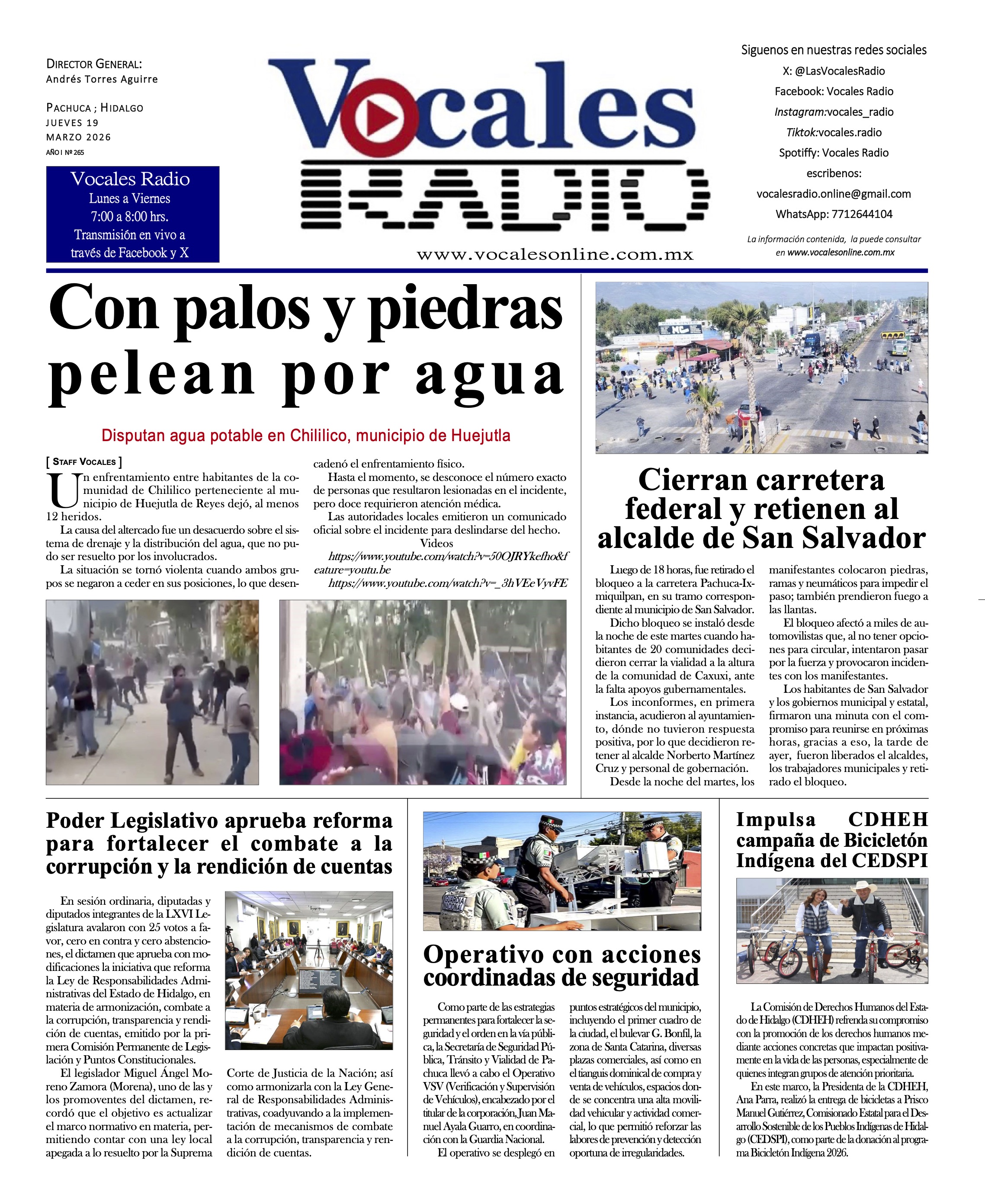 Jueves 19 de marzo 2026