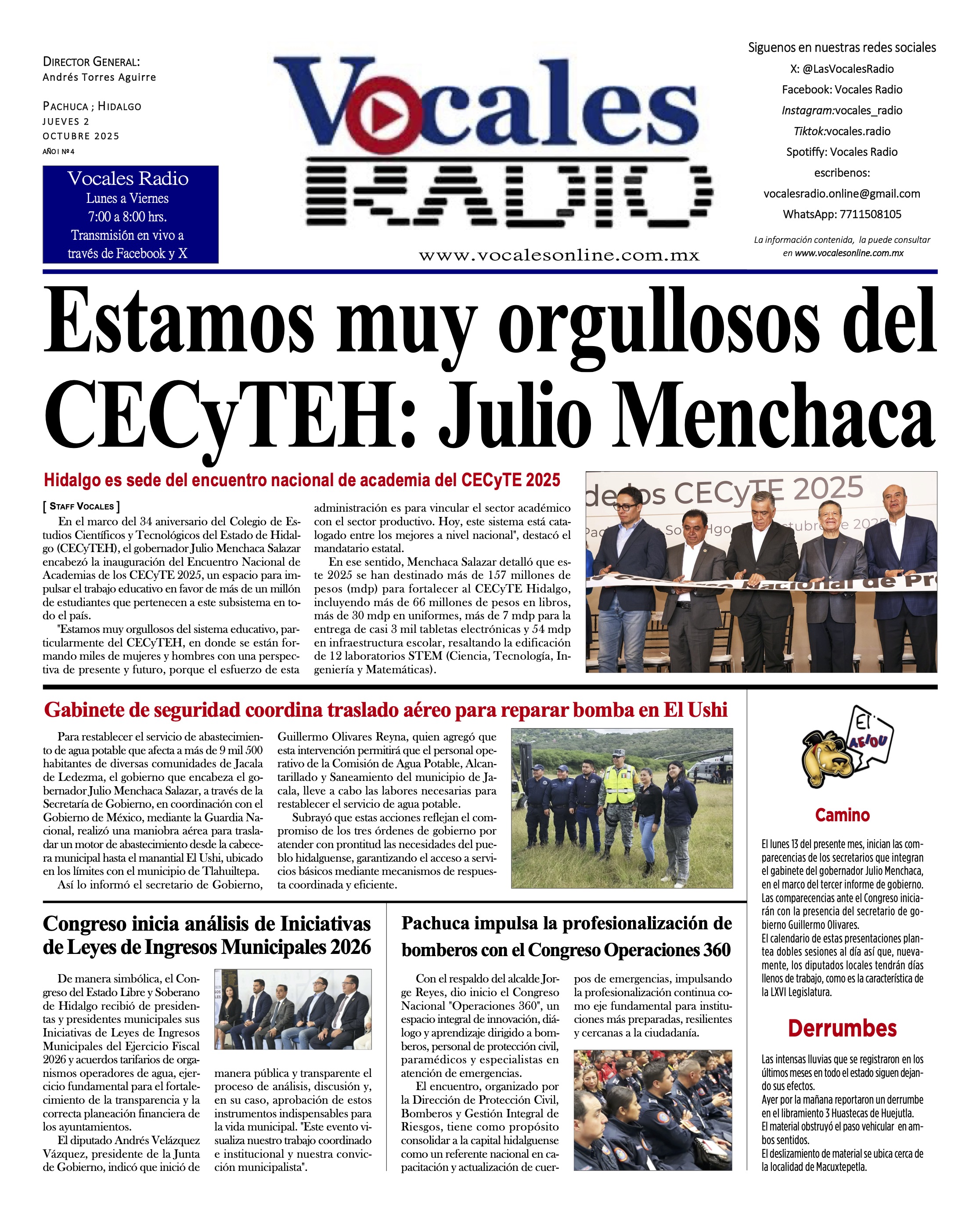Miércoles 1 de octubre 2025