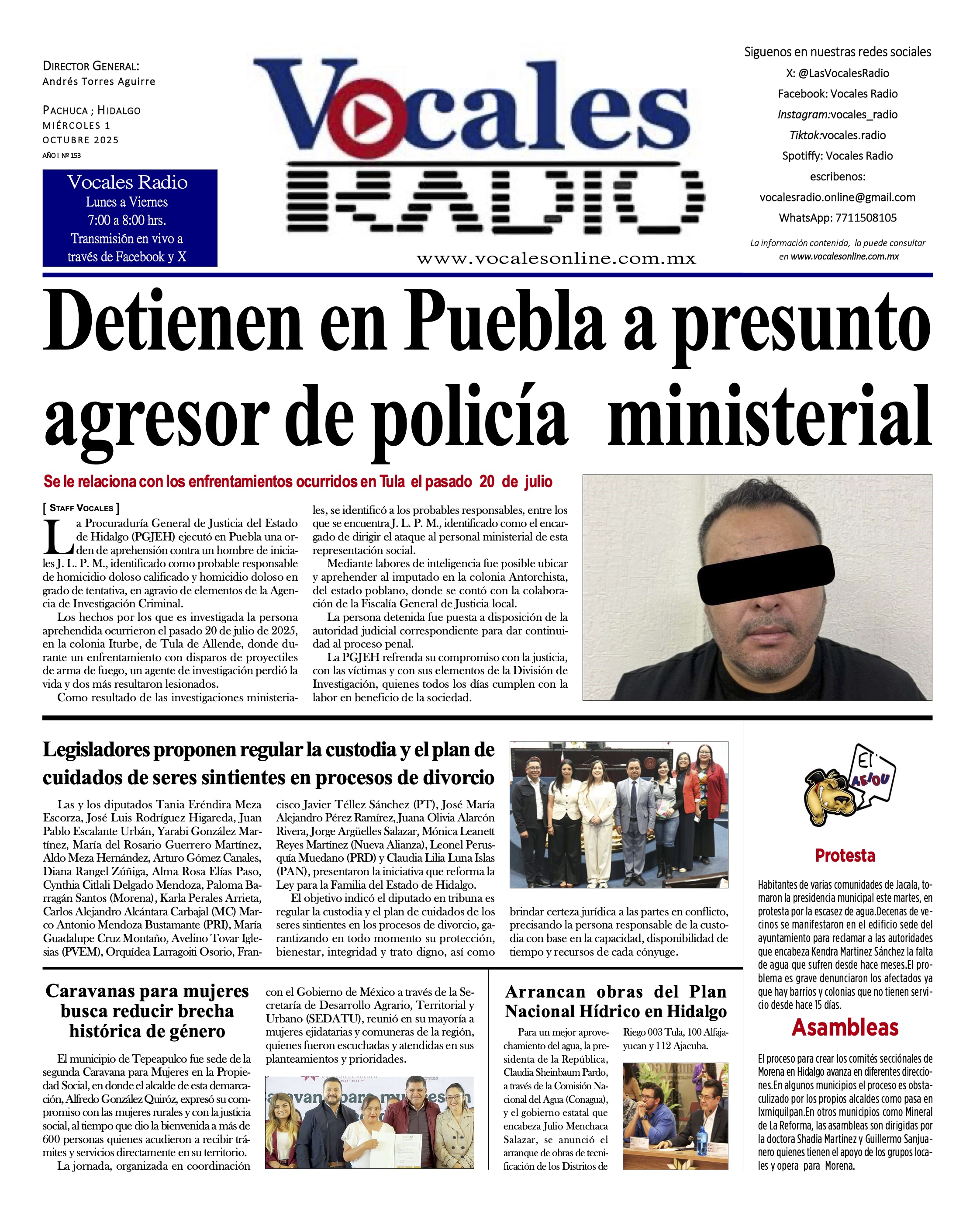 Miércoles 1 de octubre 2025
