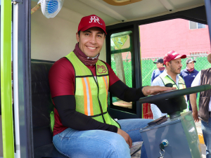 Barredoras el&eacute;ctricas refuerzan faenas por la transformaci&oacute;n