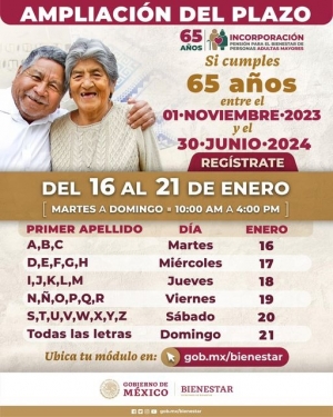 &Uacute;ltima oportunidad: se ampl&iacute;a el plazo hasta el 21 de enero para registro a pensi&oacute;n para adultos mayores