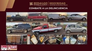 SSPH asegura siete veh&iacute;culos e hidrocarburo en Tlaxcoapan
