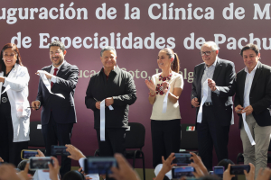 Sheinbaum y Menchaca inauguran Cl&iacute;nica de Medicina Familiar en Pachuca