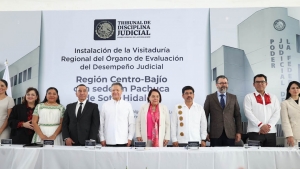 Julio Menchaca acompa&ntilde;a instalaci&oacute;n de la Visitadur&iacute;a Regional del &Oacute;rgano de Evaluaci&oacute;n del Desempe&ntilde;o Judicial en Pachuca