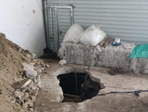 Robaba combustible, pero qued&oacute; atrapado en un t&uacute;nel