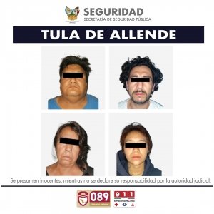 SSPH detiene en Tula a cuatro narcomenudistas y asegura m&aacute;s de 5 mil dosis de presunta droga