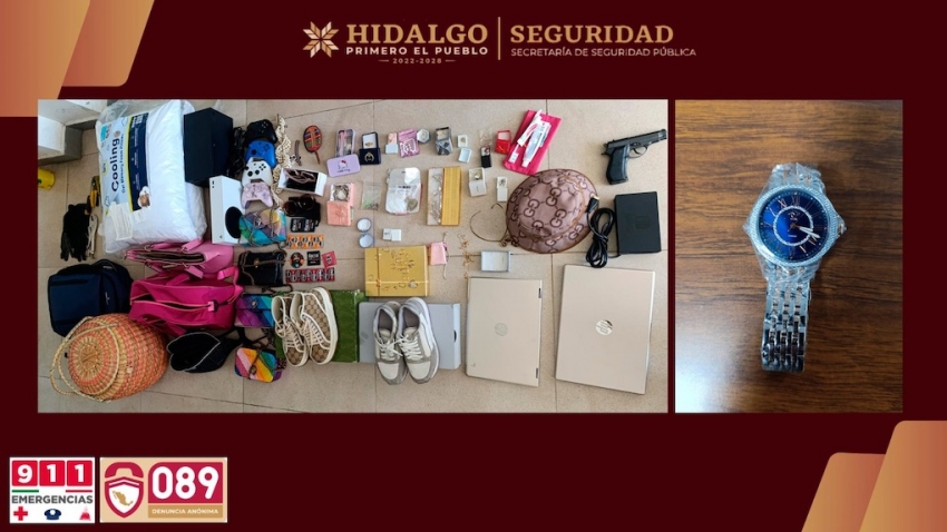 Policía Estatal asegura a implicados en robos a casa habitación en zona metropolitana