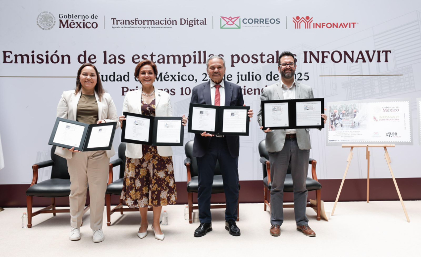 Infonavit y correos de México celebran el derecho a la vivienda adecuada con estampillas