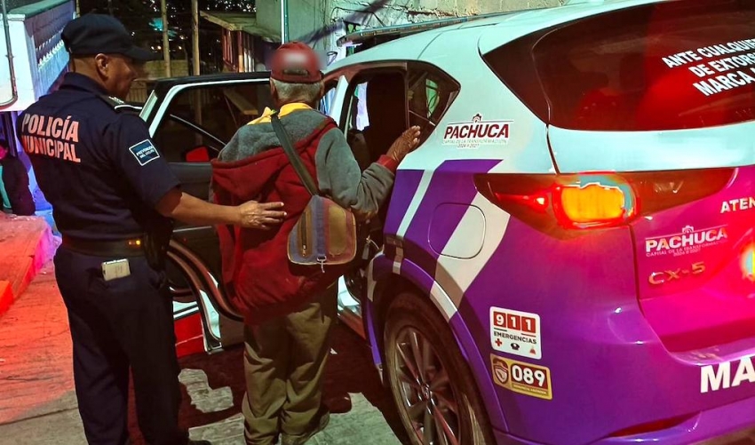 Reintegran a adulto mayor desorientado con su familia en Unión Popular