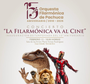 La Orquesta Filarm&oacute;nica de Pachuca celebra su 15 aniversario con una serie de conciertos.