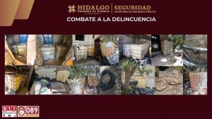SSPH asegura hidrocarburo de procedencia il&iacute;cita en Pachuca