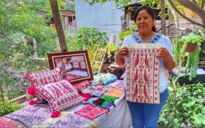 Artesana del Valle del Mezquital destaca en concurso nacional