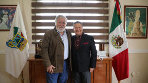 Julio Menchaca y Alejandro Encinas colaborar&aacute;n a favor de derechos humanos de las y los hidalguenses