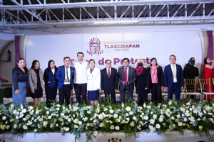Gobierno estatal impulsa la transformaci&oacute;n en Tlaxcoapan, durante toma de protesta de su alcaldesa