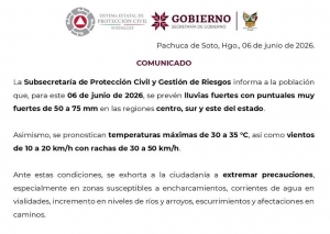 La Subsecretar&iacute;a de Protecci&oacute;n Civil y Gesti&oacute;n de Riesgos informa: