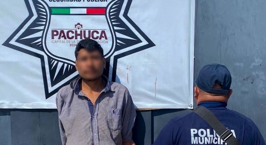 Detienen a hombre con orden de aprehensión en Pachuca