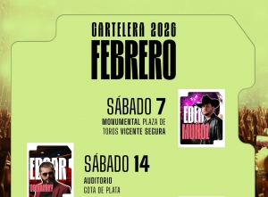 Recintos administrados por la OEEH albergar&aacute;n grandes espect&aacute;culos durante febrero