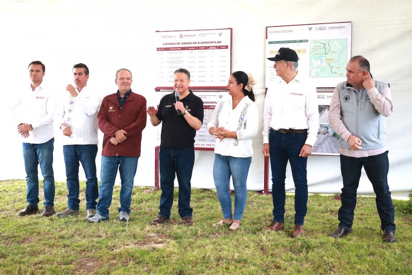 Menchaca regresa a Eloxochitlán con las Rutas para la Reconstrucción 