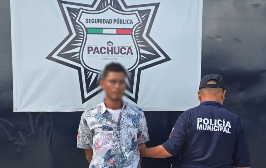 Detienen a hombre con carpeta de investigación vigente; fue puesto a disposición de la PGJEH