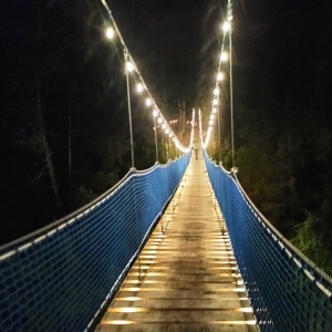 Puentes colgantes iluminados, la nueva atracci&oacute;n de Mineral del Chico&nbsp;