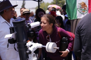 El Rehilete recibió a decenas de familias para observar el eclipse
