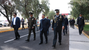 Atestigua Julio Menchaca toma de protesta del nuevo coordinador de la Guardia Nacional en Hidalgo