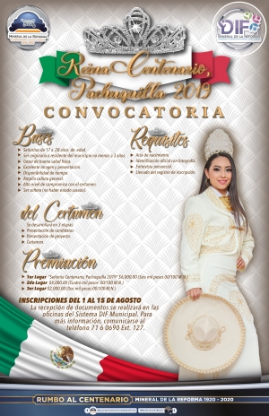 ABRE MINERAL DE LA REFORMA CONVOCATORIA PARA ELEGIR A “REINA CENTENARIO”  