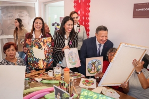 Con talleres de pintura Gobierno de Hidalgo impulsa el bienestar