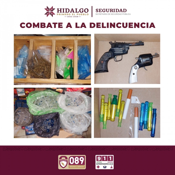 SSPH mantiene firme combate contra el narcomenudeo 