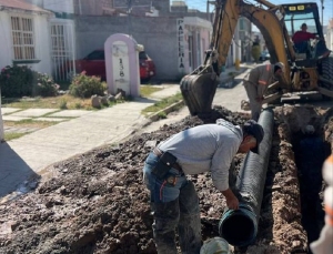 En operaci&oacute;n nueva l&iacute;nea de alcantarillado sanitario en Pachuca