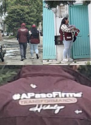 Promotores recorren las calles para solicitar apoyo al senador Cuauht&eacute;moc Ochoa.