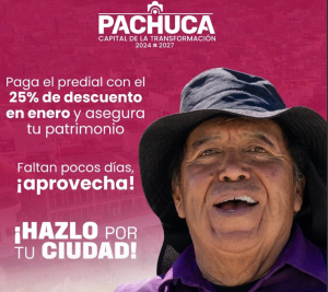 &iexcl;Aprovecha! &Uacute;ltimos d&iacute;as de para obtener el 25% de descuento en Pachuca.  &nbsp;