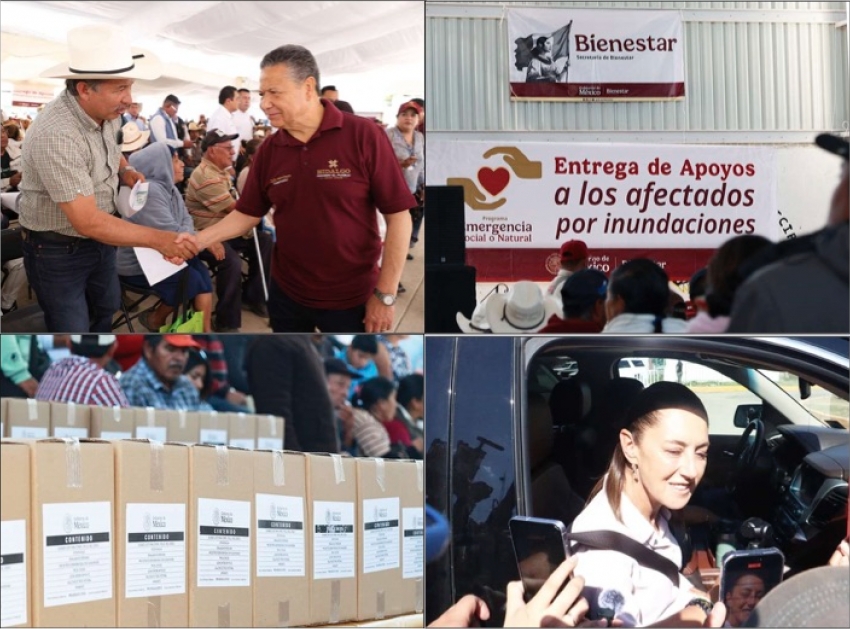 Inició entrega de apoyos económicos en zonas afectadas   