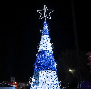 Sahag&uacute;n celebra la llegada de la navidad con desfile de la luz y encendida de &aacute;rbol