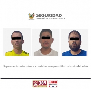SSPH asegura a banda dedicada al robo con violencia de joyer&iacute;a