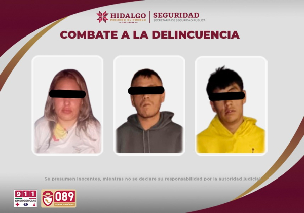 SSPH asegura a los agresores de autobús de pasajeros