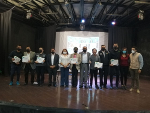 Encabeza Atilano Rodr&iacute;guez entrega de constancias a docentes del programa aula ECEMSS HD 2022