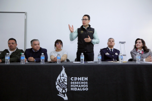 Capacita Derechos Humanos de Hidalgo a la policía de Pachuca en perspectiva migratoria y personas refugiadas