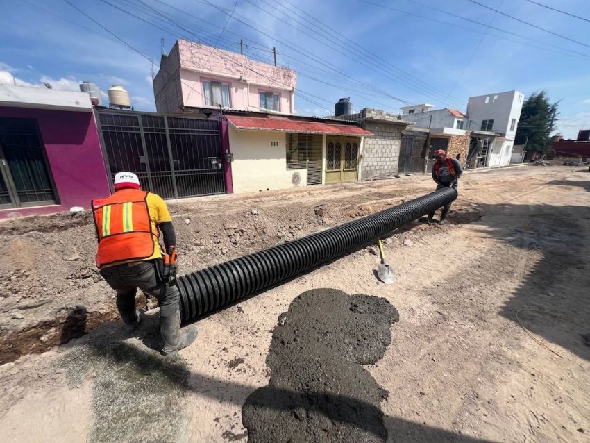Caasim mejora infraestructura sanitaria en San Antonio el Desmonte