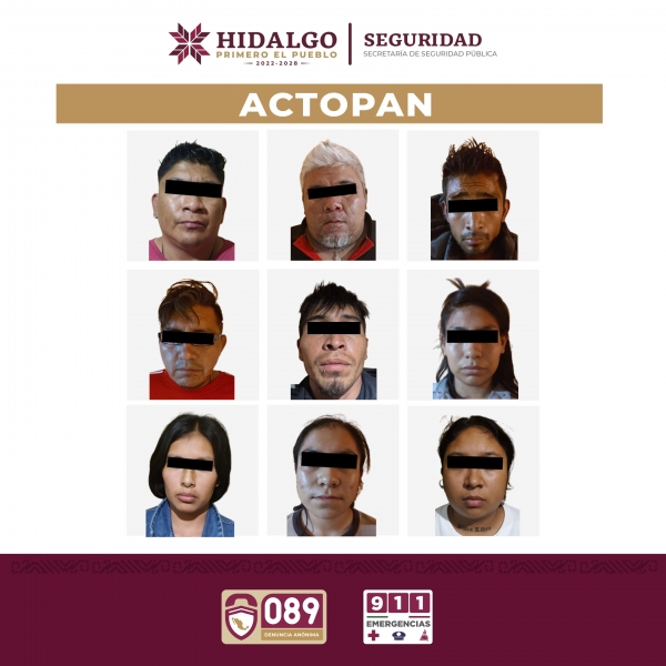 SSPH desarticula célula delictiva dedicada al narcomenudeo en Actopan     