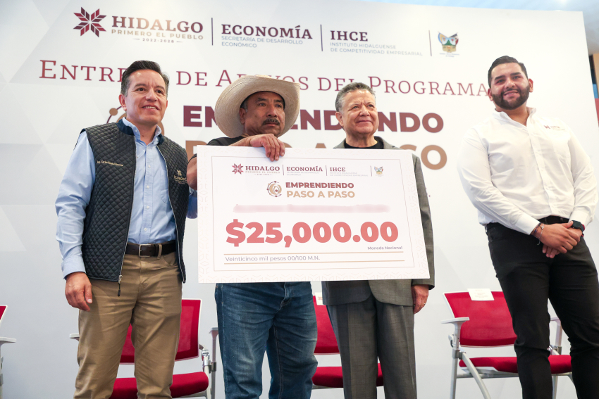Gobierno de Hidalgo apoya económicamente a 190 personas emprendedoras   