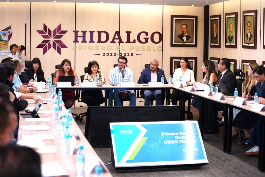 Realizan Primera Sesión Ordinaria 2026 del Comité de Información Estadística y Geográfica de Hidalgo