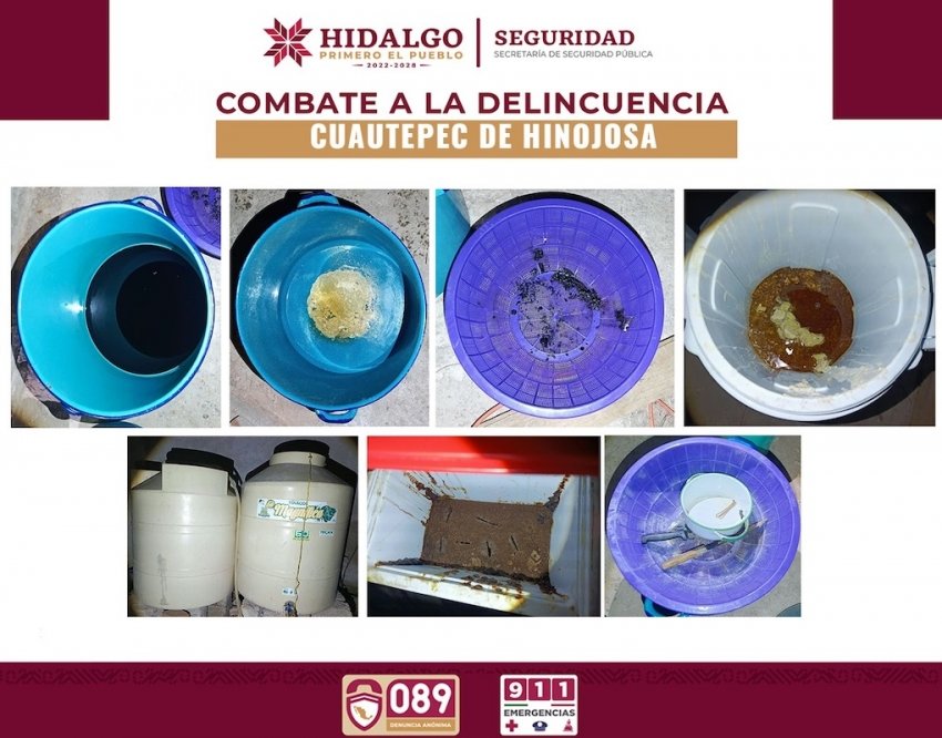 SSPH desmantela laboratorio clandestino y descubre túnel en Cuautepec